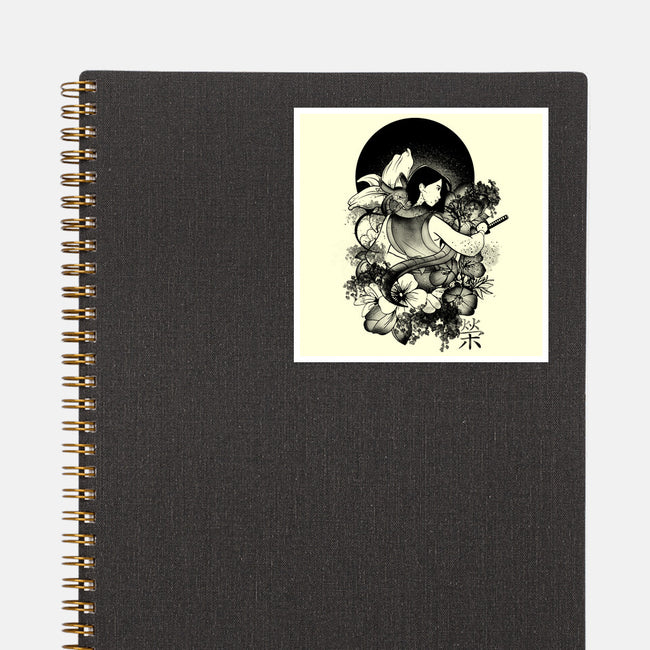 Warrior Girl Ink-None-Glossy-Sticker-fanfabio