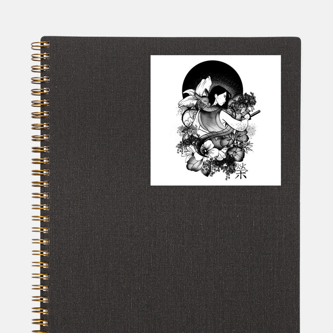 Warrior Girl Ink-None-Glossy-Sticker-fanfabio