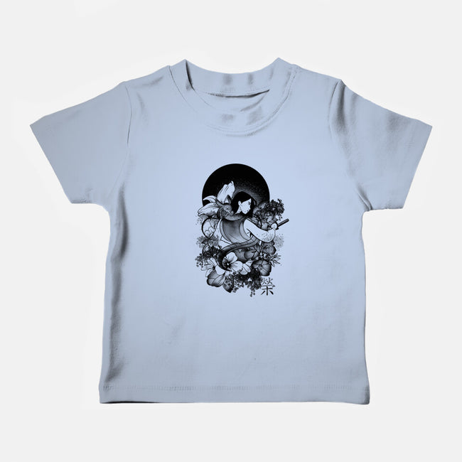 Warrior Girl Ink-Baby-Basic-Tee-fanfabio