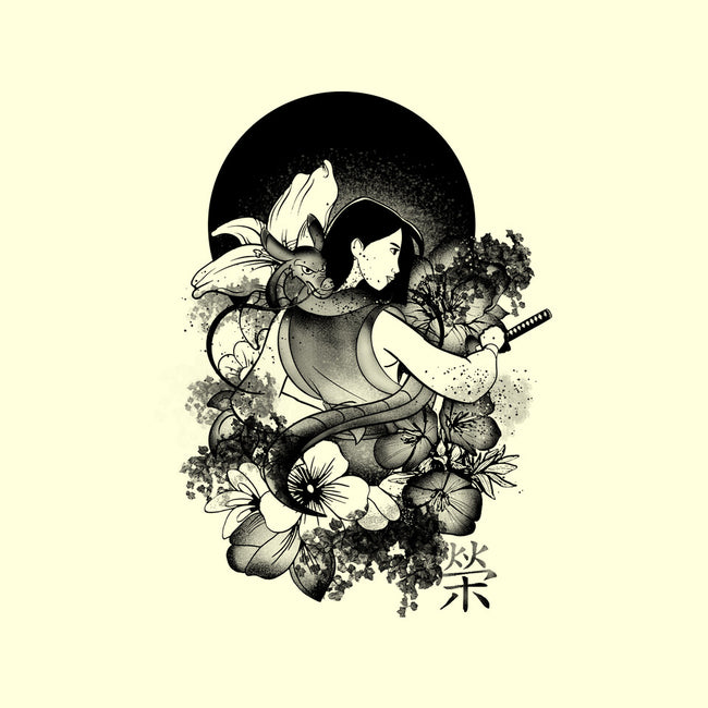 Warrior Girl Ink-None-Polyester-Shower Curtain-fanfabio