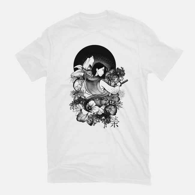 Warrior Girl Ink-Womens-Fitted-Tee-fanfabio