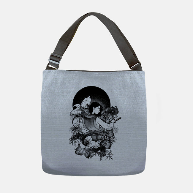 Warrior Girl Ink-None-Adjustable Tote-Bag-fanfabio