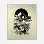 Warrior Girl Ink-None-Fleece-Blanket-fanfabio