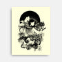 Warrior Girl Ink-None-Stretched-Canvas-fanfabio