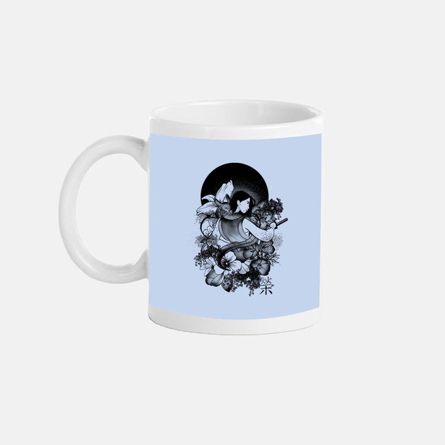 Warrior Girl Ink-None-Mug-Drinkware-fanfabio
