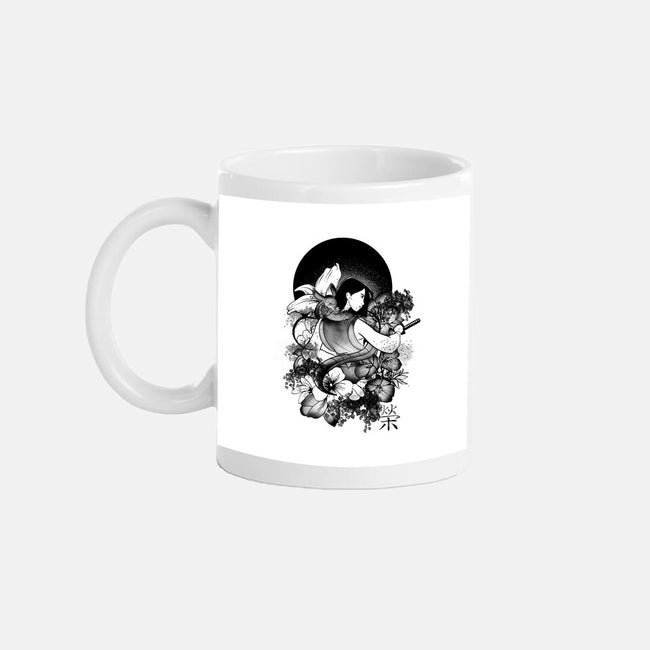 Warrior Girl Ink-None-Mug-Drinkware-fanfabio
