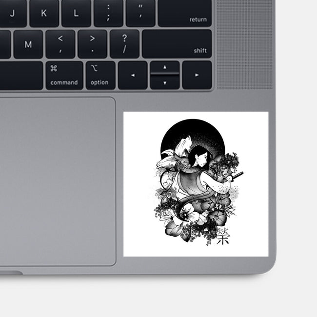 Warrior Girl Ink-None-Glossy-Sticker-fanfabio