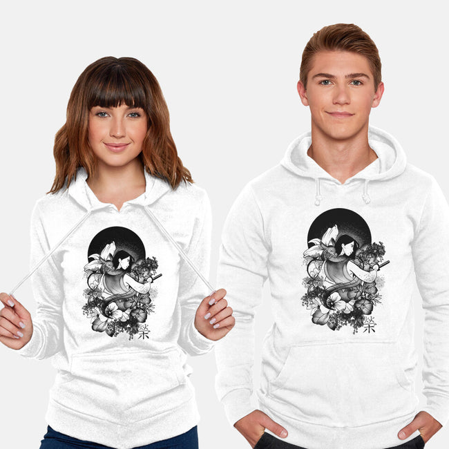 Warrior Girl Ink-Unisex-Pullover-Sweatshirt-fanfabio