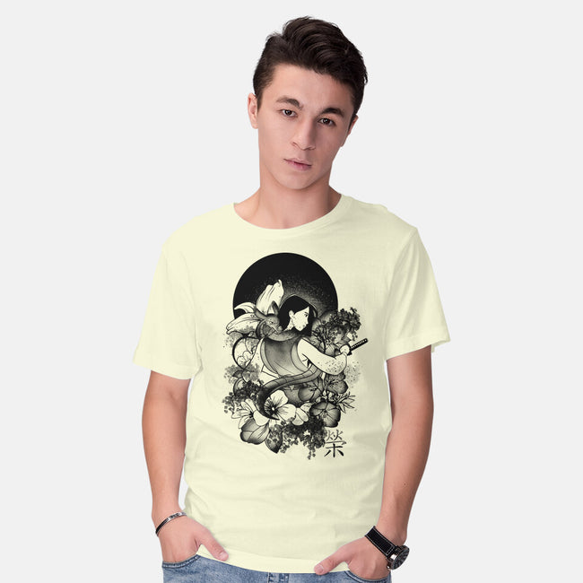Warrior Girl Ink-Mens-Basic-Tee-fanfabio