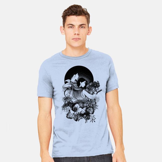 Warrior Girl Ink-Mens-Heavyweight-Tee-fanfabio