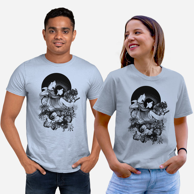 Warrior Girl Ink-Unisex-Basic-Tee-fanfabio