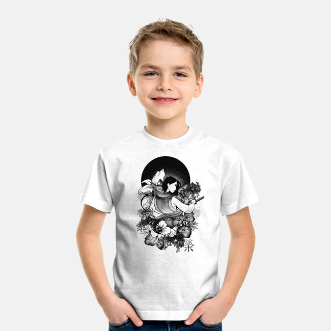 Warrior Girl Ink-Youth-Basic-Tee-fanfabio