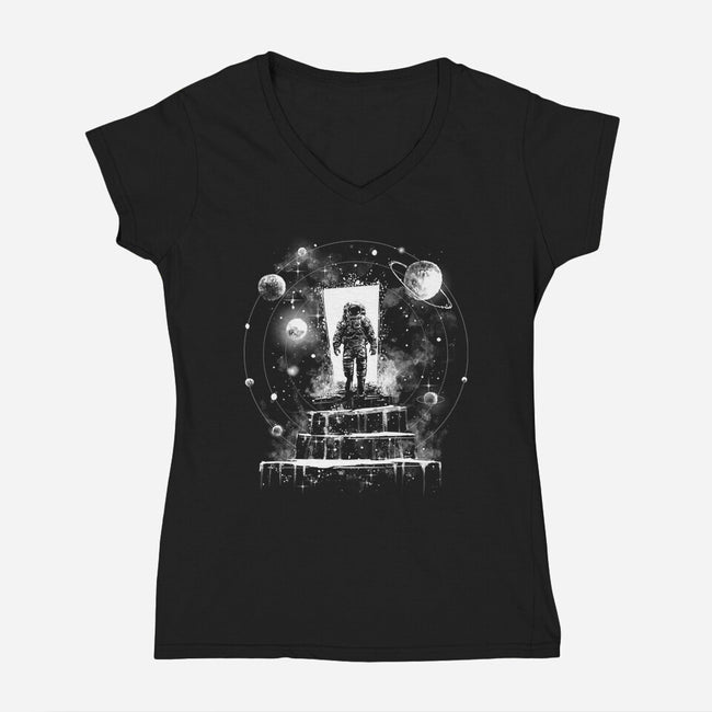 Across The Universe-Womens-V-Neck-Tee-zascanauta