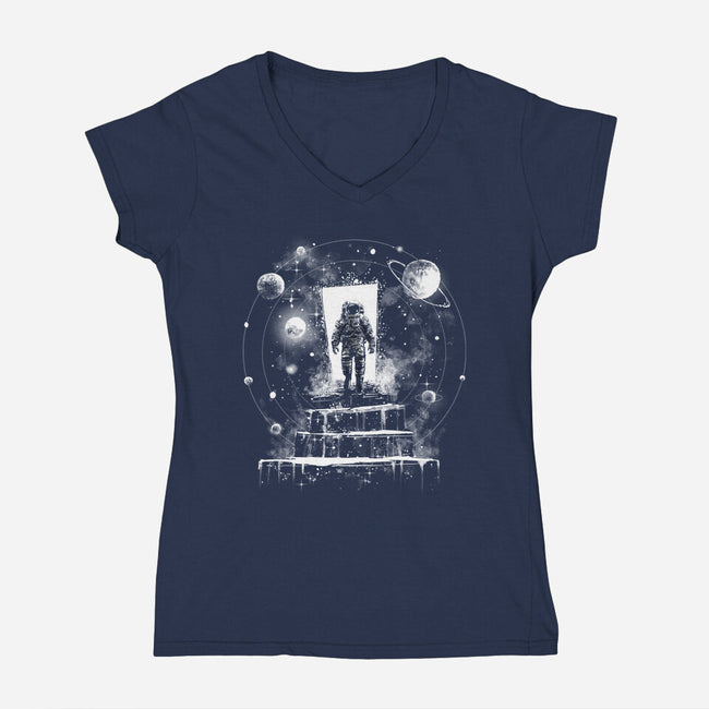 Across The Universe-Womens-V-Neck-Tee-zascanauta