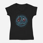 Land Of The Pumpkin King-Womens-V-Neck-Tee-glitchygorilla