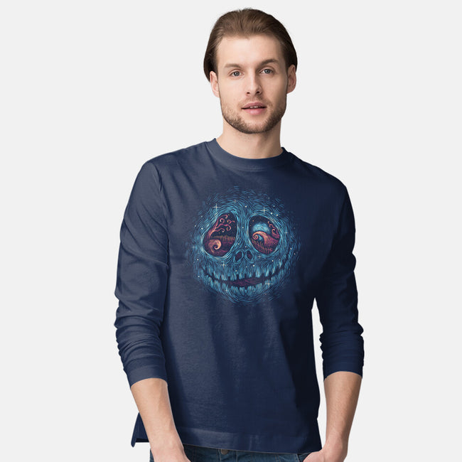 Land Of The Pumpkin King-Mens-Long Sleeved-Tee-glitchygorilla