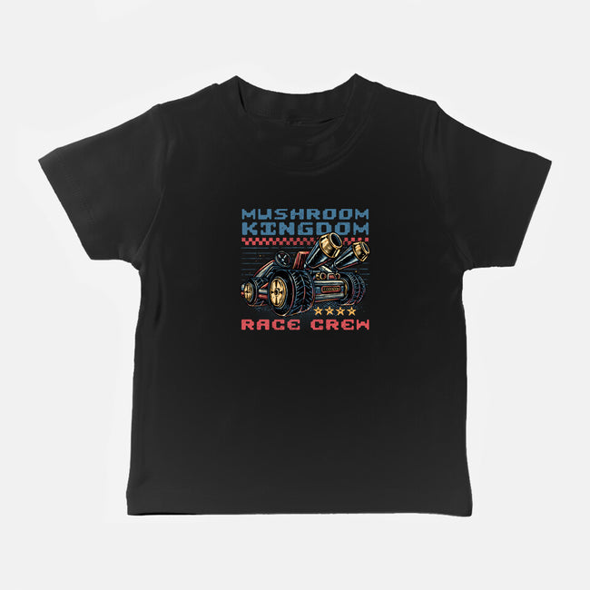 Kart Race Crew-Baby-Basic-Tee-glitchygorilla