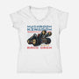 Kart Race Crew-Womens-V-Neck-Tee-glitchygorilla