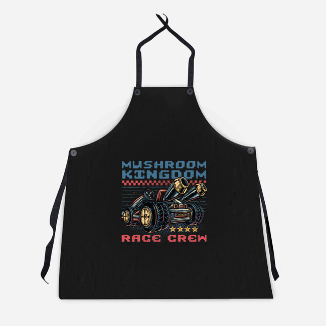 Kart Race Crew-Unisex-Kitchen-Apron-glitchygorilla
