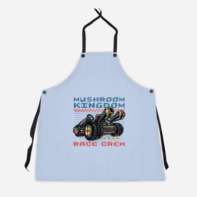 Kart Race Crew-Unisex-Kitchen-Apron-glitchygorilla
