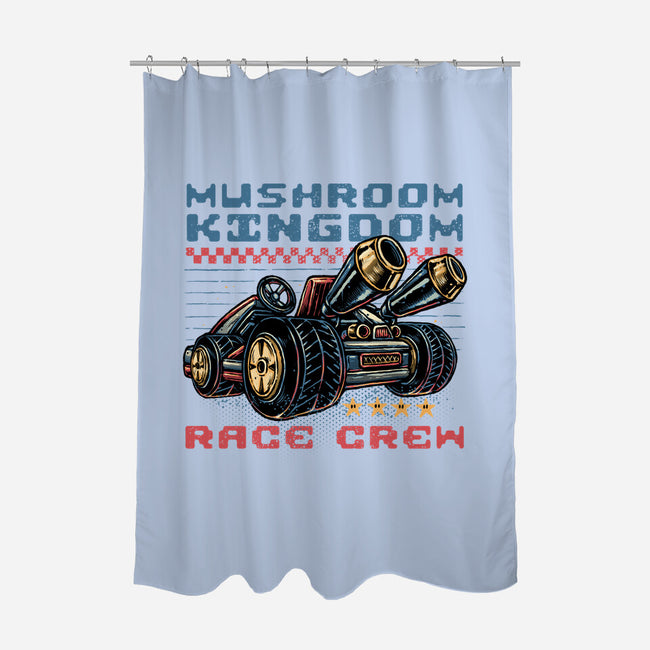Kart Race Crew-None-Polyester-Shower Curtain-glitchygorilla