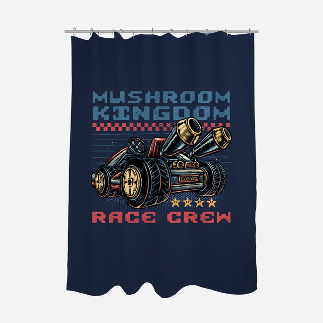 Kart Race Crew-None-Polyester-Shower Curtain-glitchygorilla
