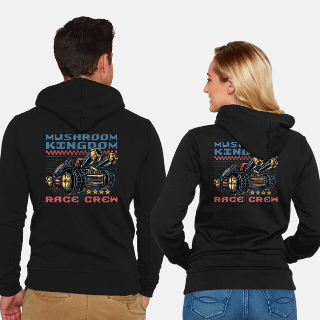 Kart Race Crew-Unisex-Zip-Up-Sweatshirt-glitchygorilla