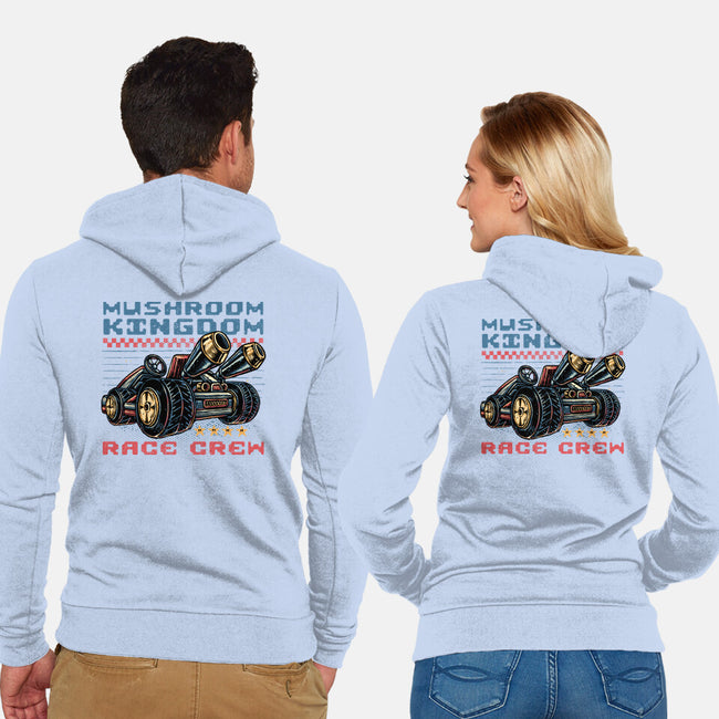 Kart Race Crew-Unisex-Zip-Up-Sweatshirt-glitchygorilla