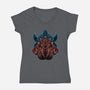The Princess Is Not Here-Womens-V-Neck-Tee-glitchygorilla