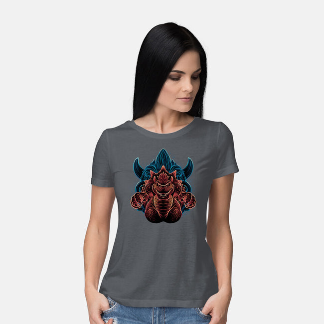 The Princess Is Not Here-Womens-Basic-Tee-glitchygorilla