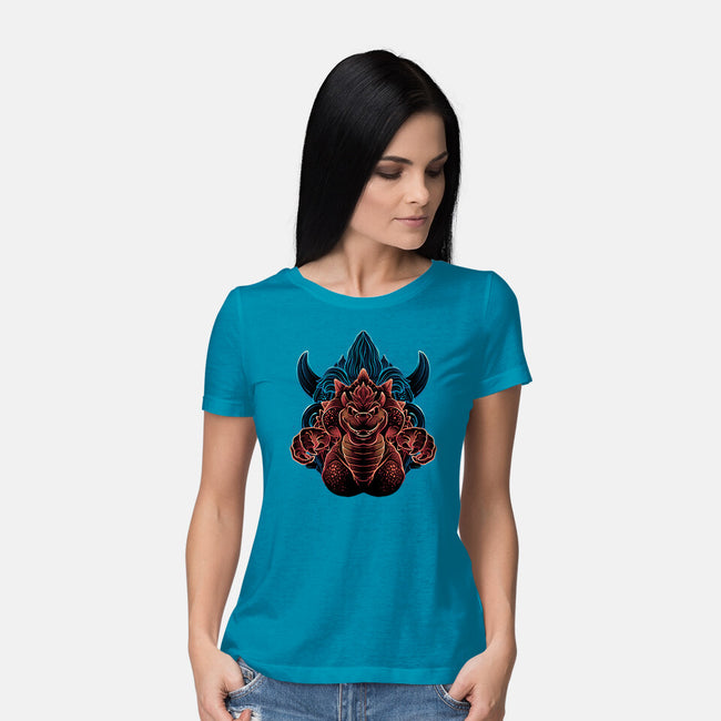 The Princess Is Not Here-Womens-Basic-Tee-glitchygorilla