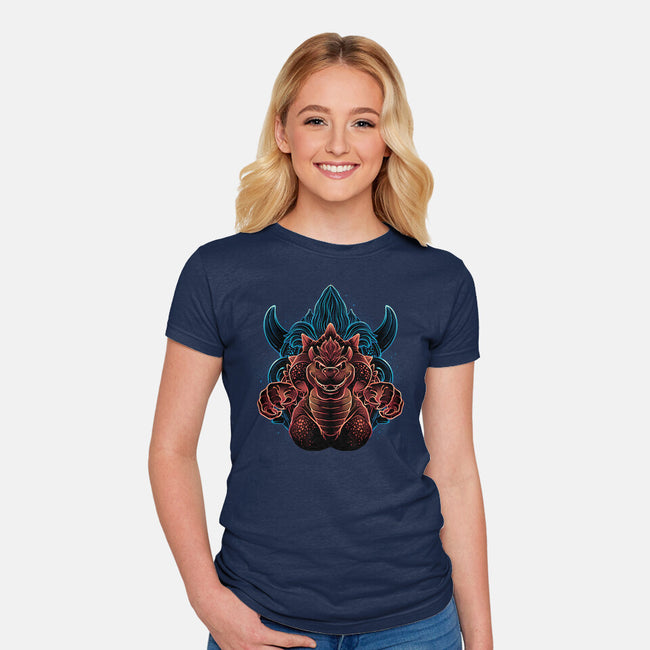 The Princess Is Not Here-Womens-Fitted-Tee-glitchygorilla