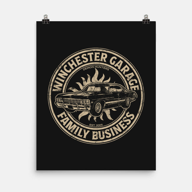 Winchester Garage-None-Matte-Poster-fanfreak1