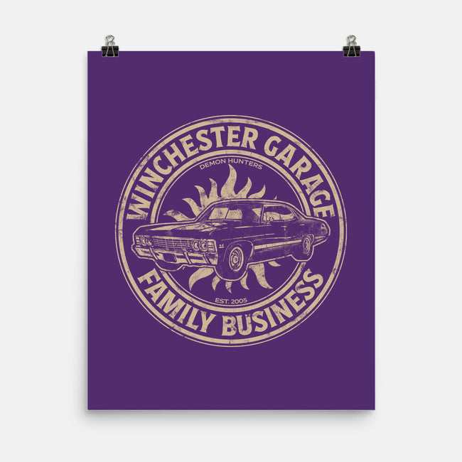 Winchester Garage-None-Matte-Poster-fanfreak1