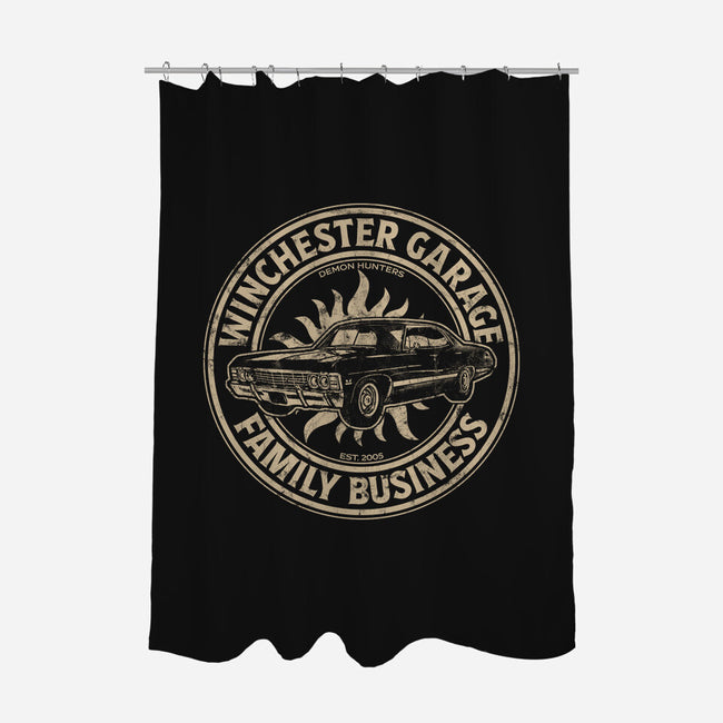 Winchester Garage-None-Polyester-Shower Curtain-fanfreak1