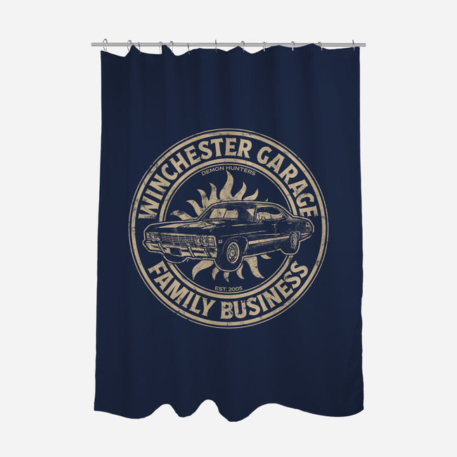 Winchester Garage-None-Polyester-Shower Curtain-fanfreak1