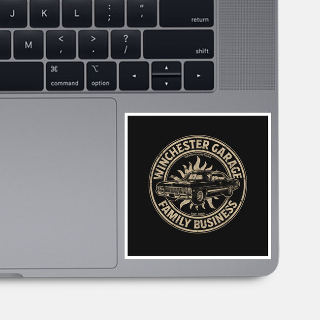 Winchester Garage-None-Glossy-Sticker-fanfreak1