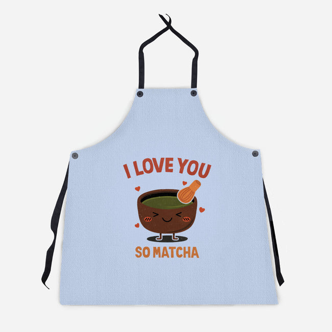Love You Very Matcha-Unisex-Kitchen-Apron-fanfreak1