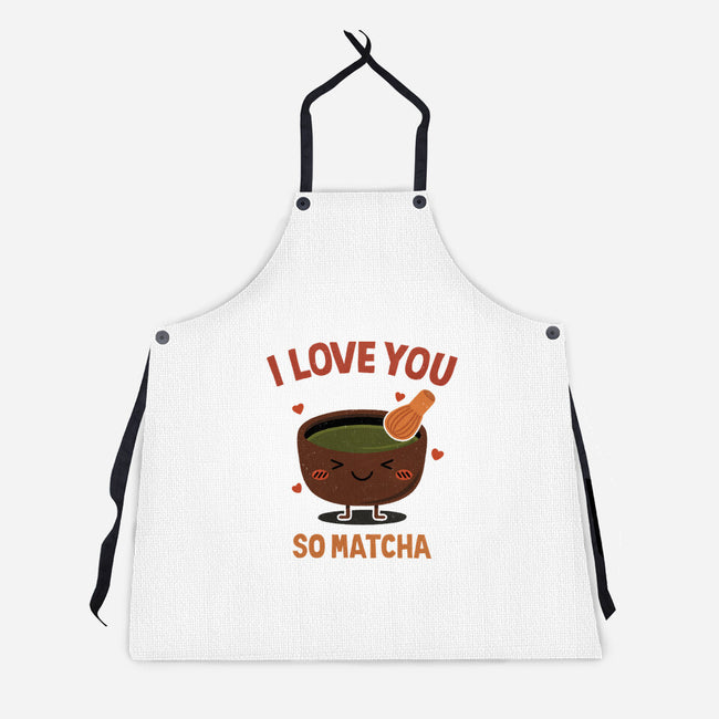 Love You Very Matcha-Unisex-Kitchen-Apron-fanfreak1