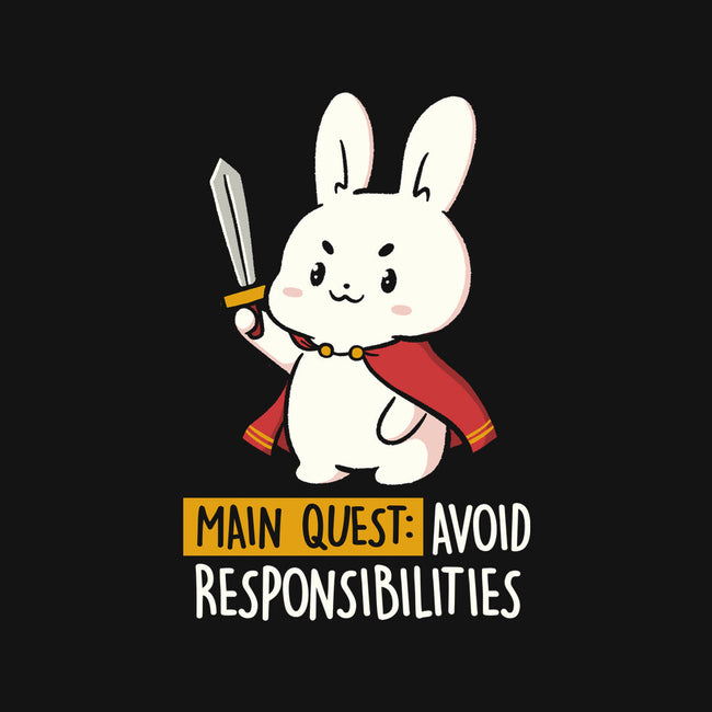 Main Quest Avoid Responsibilities-Womens-Fitted-Tee-koalastudio