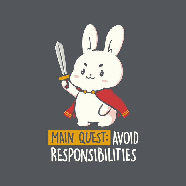 Main Quest Avoid Responsibilities-Womens-Fitted-Tee-koalastudio