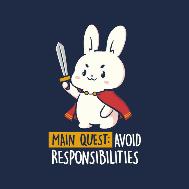 Main Quest Avoid Responsibilities-Womens-Fitted-Tee-koalastudio