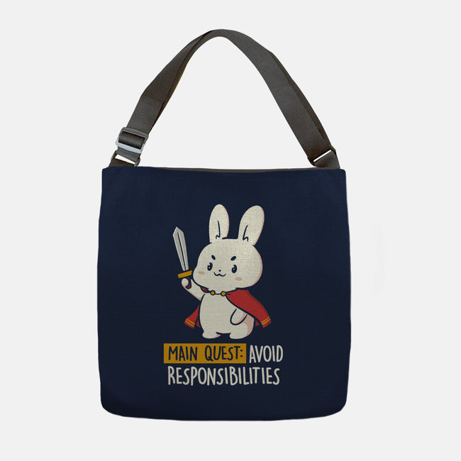 Main Quest Avoid Responsibilities-None-Adjustable Tote-Bag-koalastudio