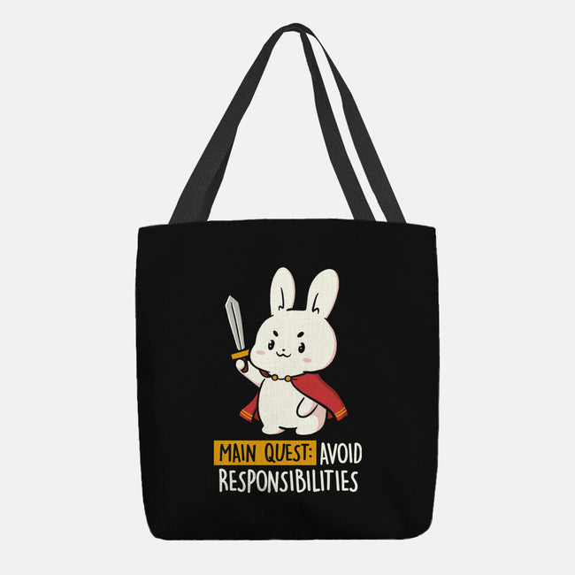 Main Quest Avoid Responsibilities-None-Basic Tote-Bag-koalastudio