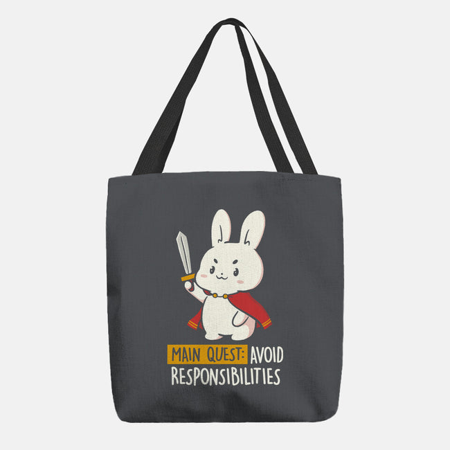 Main Quest Avoid Responsibilities-None-Basic Tote-Bag-koalastudio