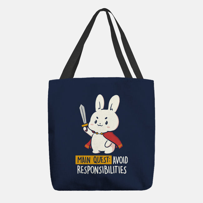 Main Quest Avoid Responsibilities-None-Basic Tote-Bag-koalastudio