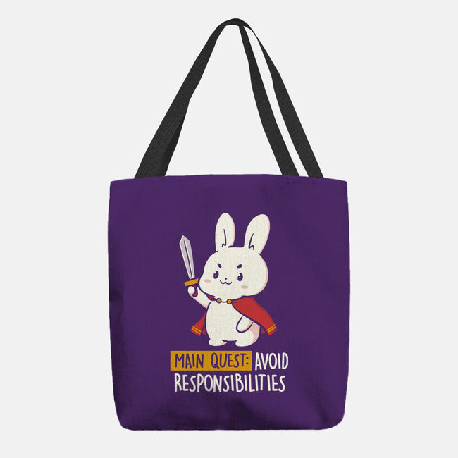 Main Quest Avoid Responsibilities-None-Basic Tote-Bag-koalastudio