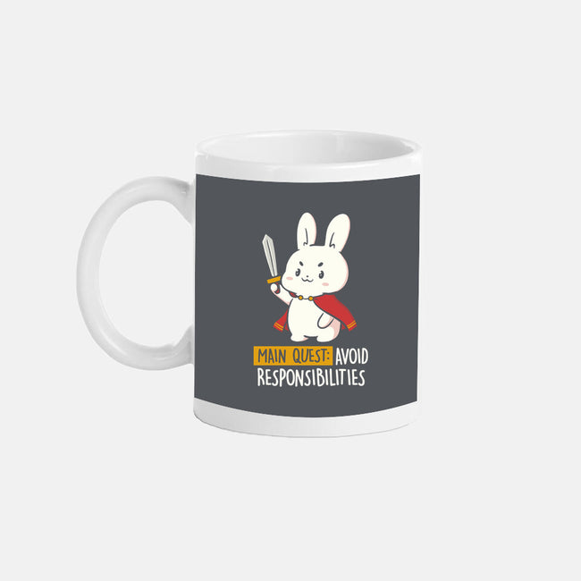 Main Quest Avoid Responsibilities-None-Mug-Drinkware-koalastudio
