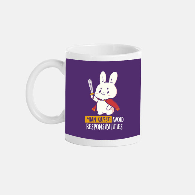 Main Quest Avoid Responsibilities-None-Mug-Drinkware-koalastudio