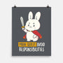 Main Quest Avoid Responsibilities-None-Matte-Poster-koalastudio